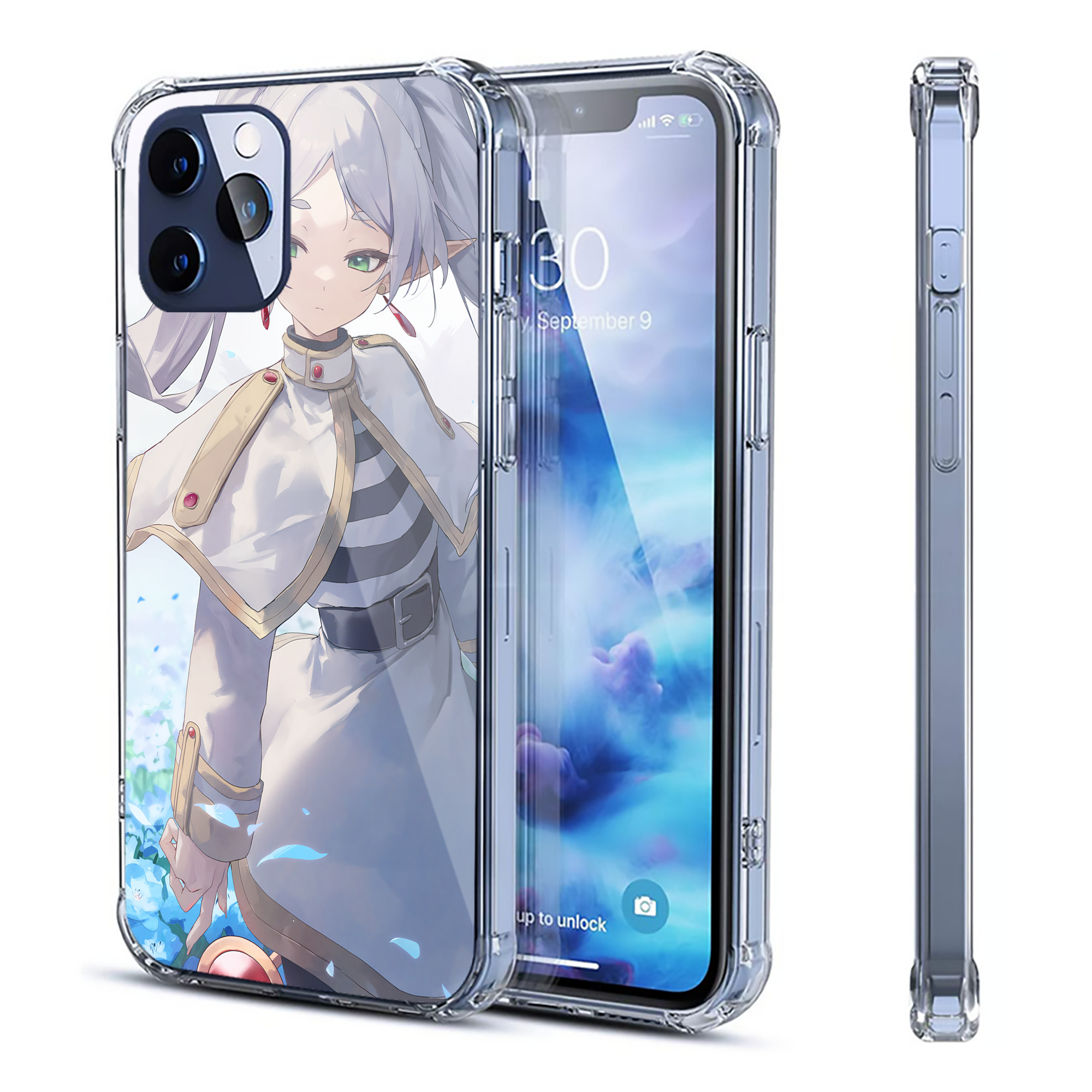 （画像用） 葬送のフリーレン Frieren 【iPhone 12シリーズ対応】透明スマホケース（クリアソフトケース）